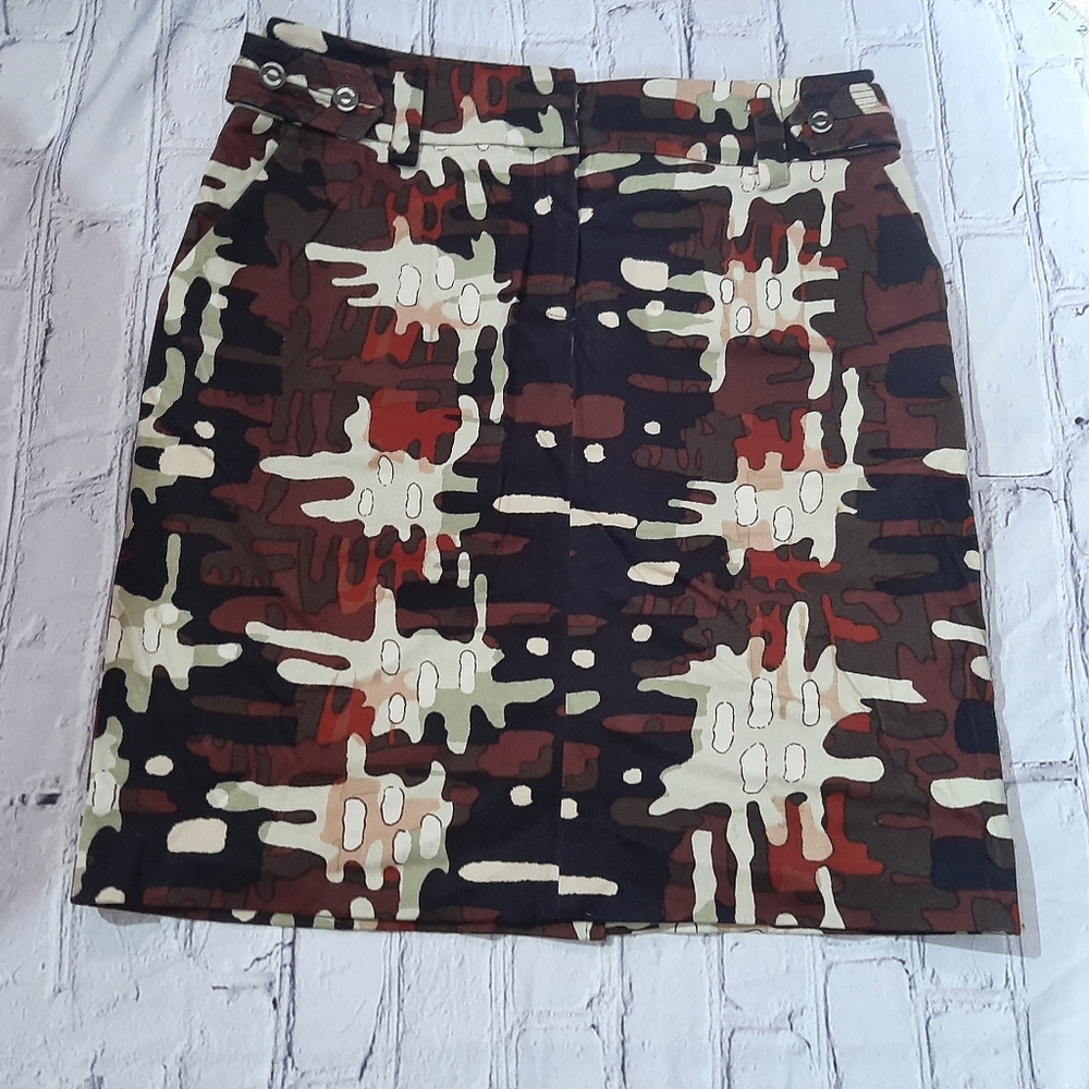 Etcetera Carlisle Skirt Camouflage Print